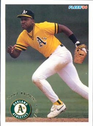 #257 Jerry Browne - Oakland Athletics - 1994 Fleer Baseball
