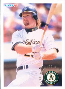 #268 Mark McGwire - Oakland Athletics - 1994 Fleer Baseball