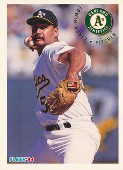 #271 Edwin Nunez - Oakland Athletics - 1994 Fleer Baseball