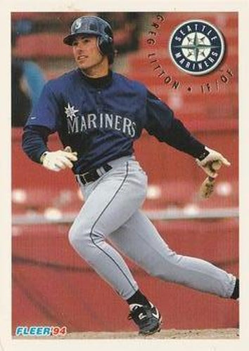 #292 Greg Litton - Seattle Mariners - 1994 Fleer Baseball