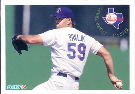 #315 Roger Pavlik - Texas Rangers - 1994 Fleer Baseball