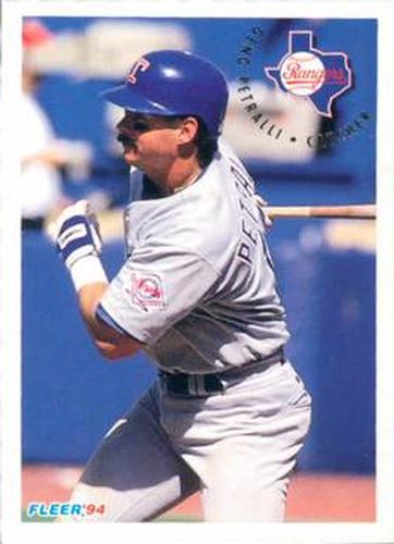 #317 Geno Petralli - Texas Rangers - 1994 Fleer Baseball
