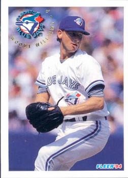 #349 Woody Williams - Toronto Blue Jays - 1994 Fleer Baseball