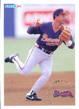 #352 Rafael Belliard - Atlanta Braves - 1994 Fleer Baseball