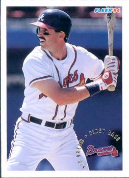 #355 Sid Bream - Atlanta Braves - 1994 Fleer Baseball