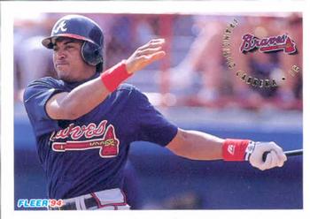 #356 Francisco Cabrera - Atlanta Braves - 1994 Fleer Baseball