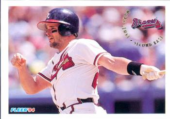 #363 Mark Lemke - Atlanta Braves - 1994 Fleer Baseball