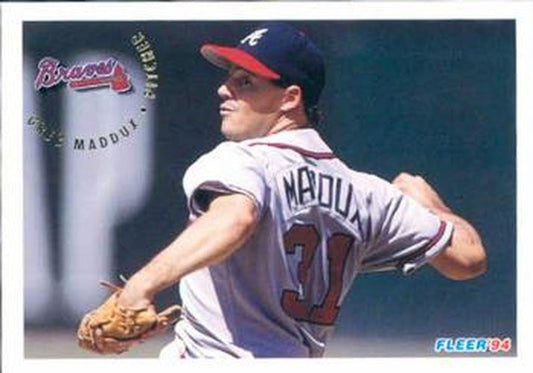 #365 Greg Maddux - Atlanta Braves - 1994 Fleer Baseball