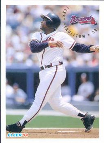 #372 Terry Pendleton - Atlanta Braves - 1994 Fleer Baseball