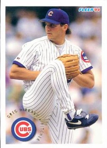 #386 Greg Hibbard - Chicago Cubs - 1994 Fleer Baseball