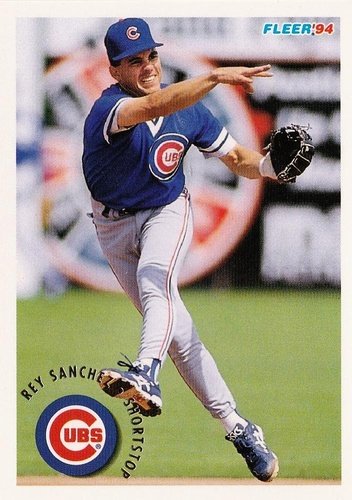 #395 Rey Sanchez - Chicago Cubs - 1994 Fleer Baseball