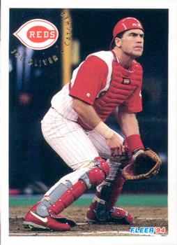 #418 Joe Oliver - Cincinnati Reds - 1994 Fleer Baseball