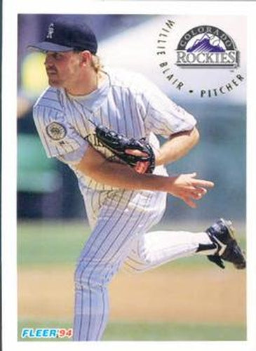 #434 Willie Blair - Colorado Rockies - 1994 Fleer Baseball