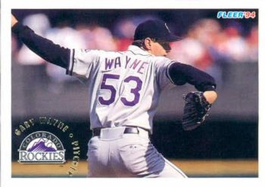 #456 Gary Wayne - Colorado Rockies - 1994 Fleer Baseball