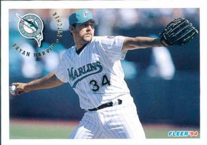 #468 Bryan Harvey - Florida Marlins - 1994 Fleer Baseball