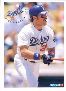 #520 Mike Piazza - Los Angeles Dodgers - 1994 Fleer Baseball