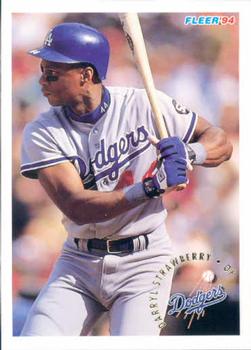 #525 Darryl Strawberry - Los Angeles Dodgers - 1994 Fleer Baseball