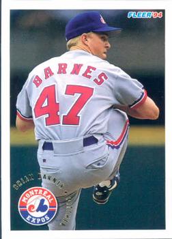 #532 Brian Barnes - Montreal Expos - 1994 Fleer Baseball