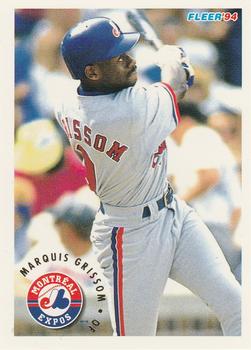 #540 Marquis Grissom - Montreal Expos - 1994 Fleer Baseball