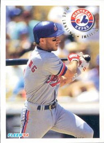 #543 Mike Lansing - Montreal Expos - 1994 Fleer Baseball