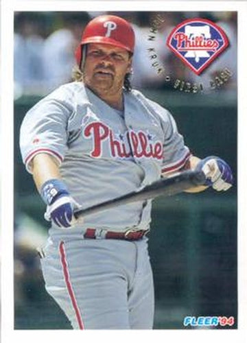 #594 John Kruk - Philadelphia Phillies - 1994 Fleer Baseball