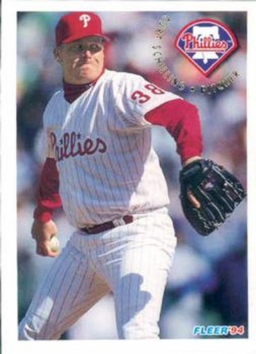 #600 Curt Schilling - Philadelphia Phillies - 1994 Fleer Baseball