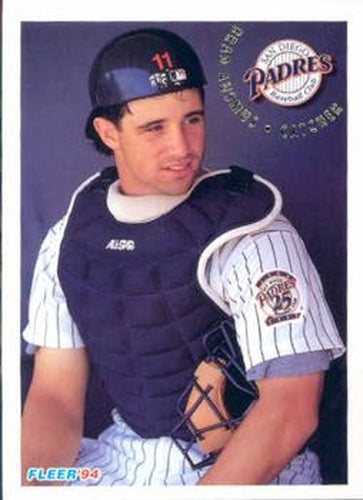 #653 Brad Ausmus - San Diego Padres - 1994 Fleer Baseball
