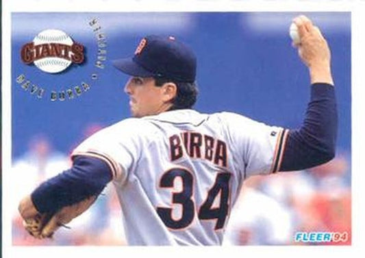 #686 Dave Burba - San Francisco Giants - 1994 Fleer Baseball