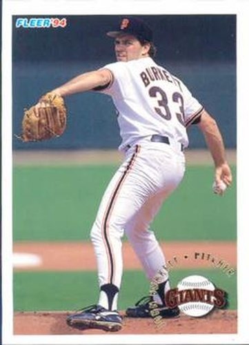 #687 John Burkett - San Francisco Giants - 1994 Fleer Baseball