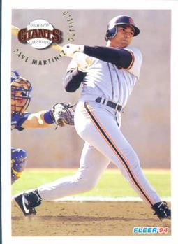 #695 Dave Martinez - San Francisco Giants - 1994 Fleer Baseball