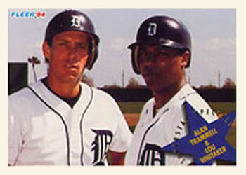 #709 Alan Trammell / Lou Whitaker - Detroit Tigers - 1994 Fleer Baseball
