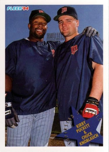 #712 Kirby Puckett / Chuck Knoblauch - Minnesota Twins - 1994 Fleer Baseball
