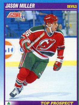 #342 Jason Miller - New Jersey Devils - 1991-92 Score Canadian Hockey