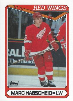 #342 Marc Habscheid - Detroit Red Wings - 1990-91 Topps Hockey