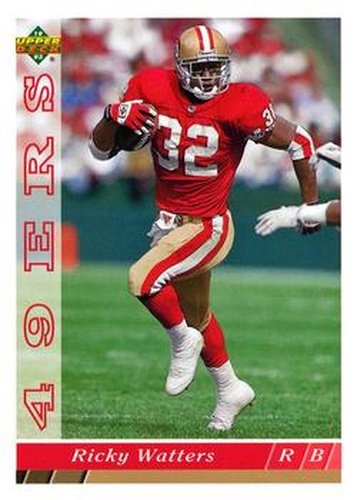 #342 Ricky Watters - San Francisco 49ers - 1993 Upper Deck Football