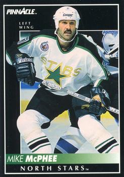 #342 Mike McPhee - Minnesota North Stars - 1992-93 Pinnacle Canadian Hockey