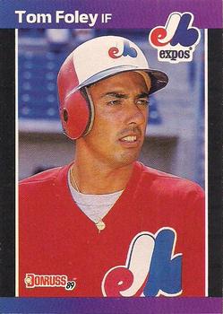 #342 Tom Foley - Montreal Expos - 1989 Donruss Baseball