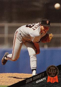 #342 John Burkett - San Francisco Giants - 1993 Leaf Baseball