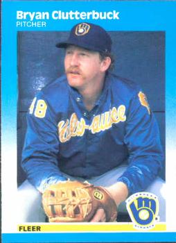#342 Bryan Clutterbuck - Milwaukee Brewers - 1987 Fleer Baseball