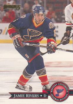 #342 Jamie Rivers - St. Louis Blues - 1995-96 Donruss Hockey