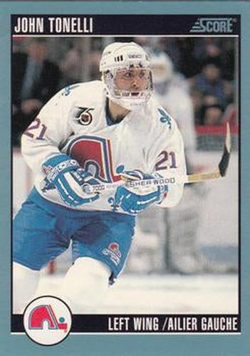 #342 John Tonelli - Quebec Nordiques - 1992-93 Score Canadian Hockey