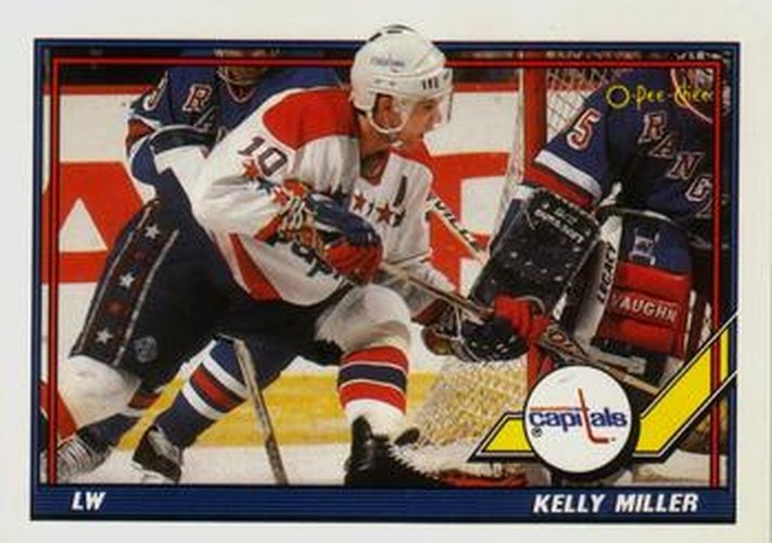 #342 Kelly Miller - Washington Capitals - 1991-92 O-Pee-Chee Hockey