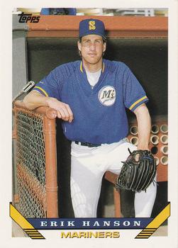 #342 Erik Hanson - Seattle Mariners - 1993 Topps Baseball