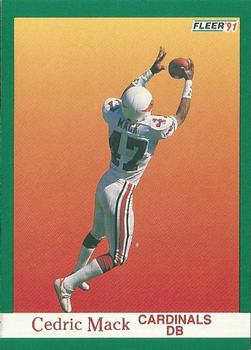 #342 Cedric Mack - Phoenix Cardinals - 1991 Fleer Football