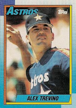 #342 Alex Trevino - Houston Astros - 1990 Topps Baseball