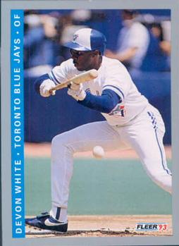 #342 Devon White - Toronto Blue Jays - 1993 Fleer Baseball