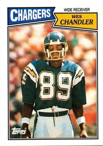 #342 Wes Chandler - San Diego Chargers - 1987 Topps Football