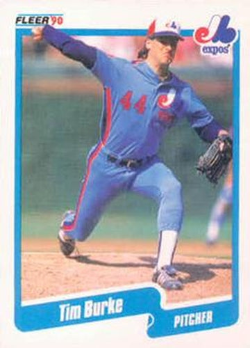 #342 Tim Burke - Montreal Expos - 1990 Fleer USA Baseball