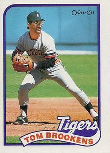 #342 Tom Brookens - Detroit Tigers - 1989 O-Pee-Chee Baseball