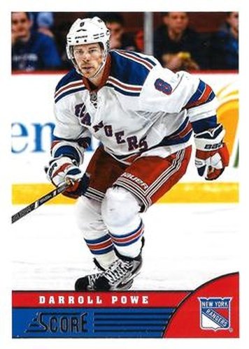 #342 Darroll Powe - New York Rangers - 2013-14 Score Hockey